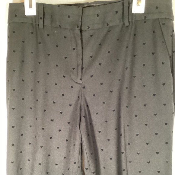 Talbots Black Heart High Rise Straight Leg Hampshire Ankle Pants sz 10 - Picture 1 of 5